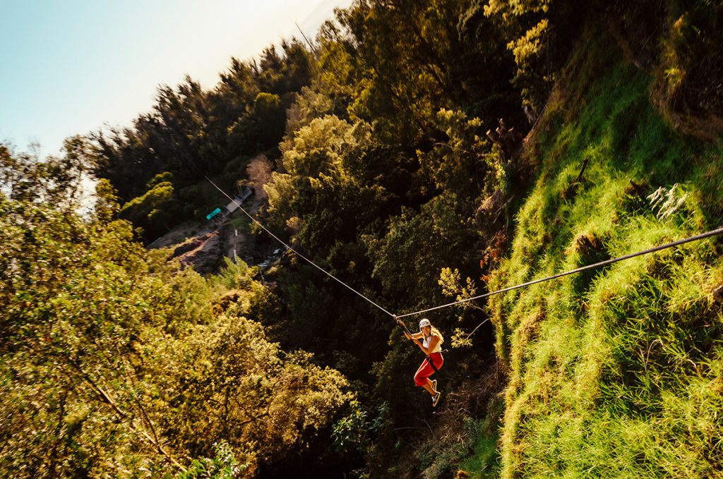 Skyline zipline in Maui