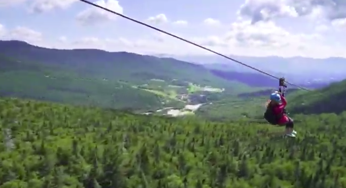 Stowe Mountain VT zipline